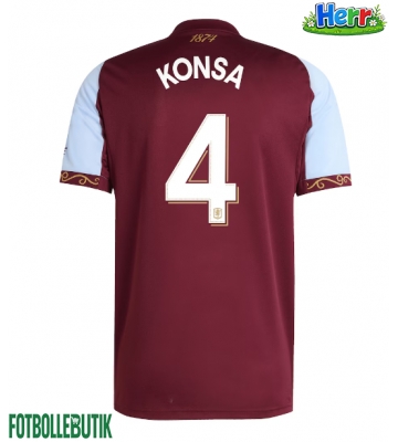 Aston Villa Ezri Konsa #4 Hemmatröja 2025-26 Kortärmad